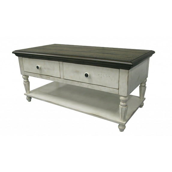 44" X 22" X 20" Vintage States Hardwood Coffe Table