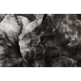 thumbnail image 1 of 50" x 60" Naples Charcoal/Grey Fur - Throw, 1 of 3