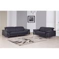 thumbnail image 1 of Homeroots Living Room 68'' X 41''  X 39'' Modern Navy Leather Sofa And Loveseat - 343869, 1 of 2