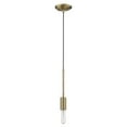 thumbnail image 1 of Perret 1-Light Aged Brass Mini Pendant, 1 of 10