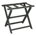 thumbnail image 1 of HomeRoots 383084 Earth Friendly Dark Gray Folding Luggage Rack with Gray Straps, 1 of 2
