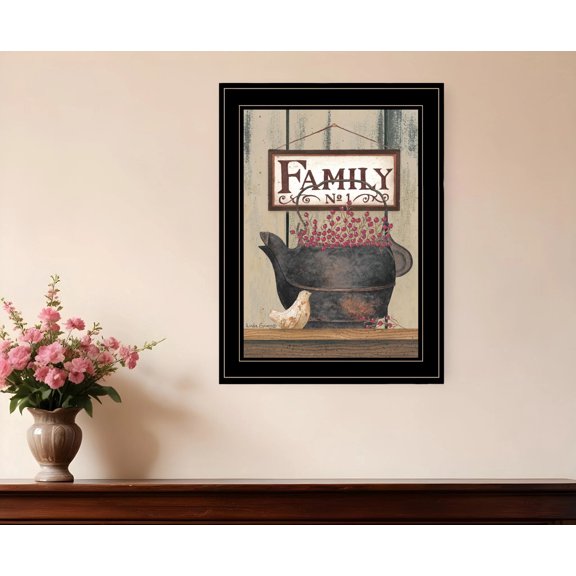 FAMILY NO1 Black Framed Print Wall Art