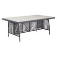 thumbnail image 1 of HomeRoots Furniture 249178 29.9 x 72.8 x 42.5 in. Polyethylene Faux Wood Aluminum Frame Dining Table - Gray, 1 of 3
