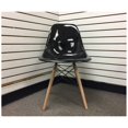 thumbnail image 1 of HomeRoots Furniture Classic Dining Chair Fiberglass Black Wood Legs (319859), 1 of 1
