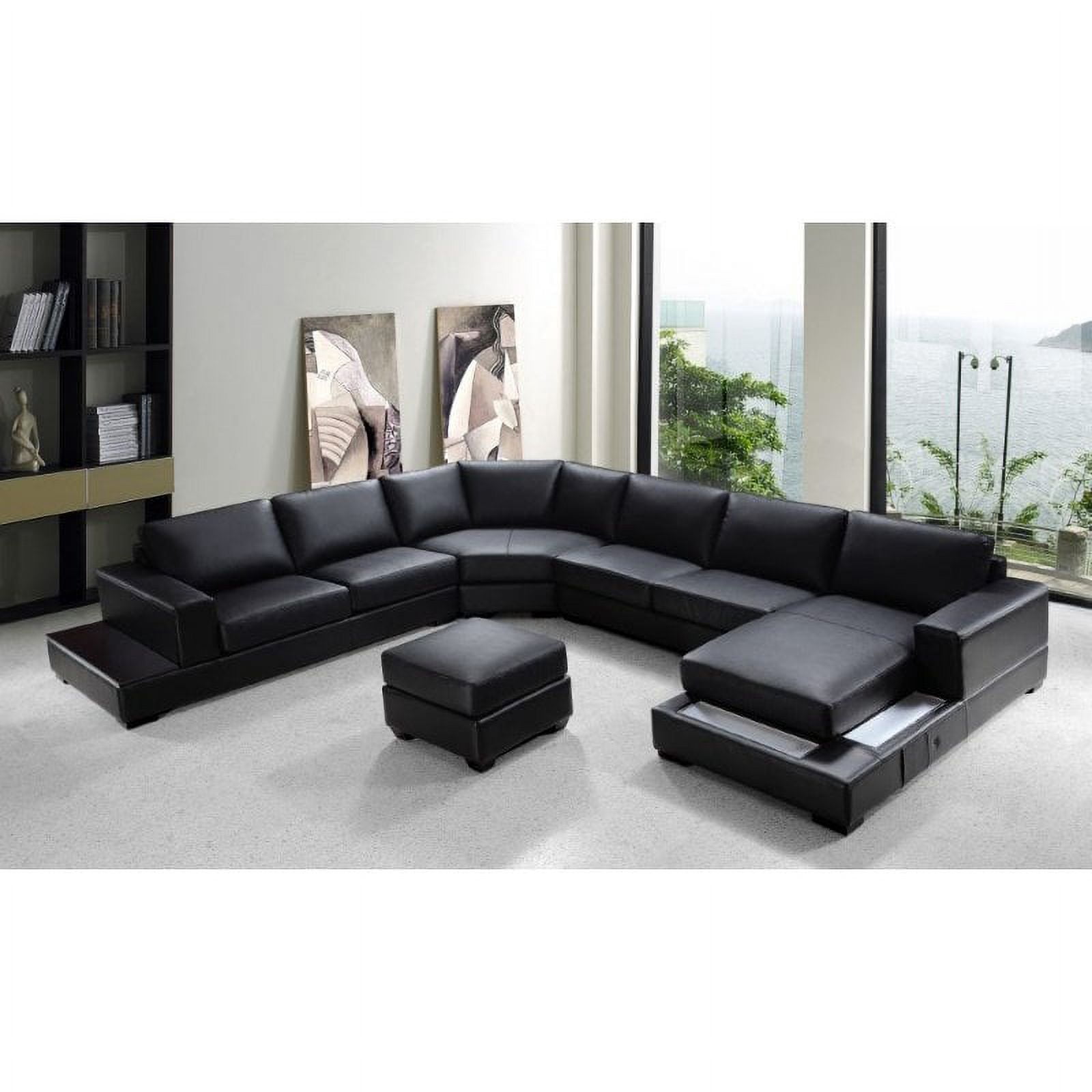 Modern Bonded Leather Sectional Sofa | Cabinets Matttroy