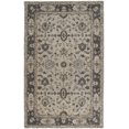 thumbnail image 1 of 8' X 11' Gray Ivory And Taupe Wool Floral Tufted Handmade Stain Resistant Area Rug, 1 of 5