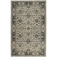 thumbnail image 1 of 4' X 6' Gray Ivory And Taupe Wool Floral Tufted Handmade Stain Resistant Area Rug, 1 of 9