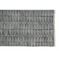 thumbnail image 1 of 4' X 6' Gray Silver And Ivory Geometric Hand Woven Stain Resistant Area Rug With Fringe, 1 of 9