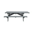 thumbnail image 1 of HomeRoots Gray Solid Wood Outdoor Picnic Table, 1 of 7
