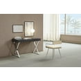 thumbnail image 1 of Homeroots Living Room 47" X 22" X 29" Grey Stainless Steel Desk - 372196, 1 of 2