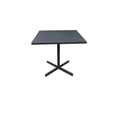 thumbnail image 1 of HomeRoots 372206 Gray Steel Dining Table - 32 x 32 x 29 in., 1 of 3