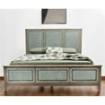 thumbnail image 1 of HomeRoots 571396 Green Shiplap Texture Distressed Solid Wood King Size Bed Frame, 1 of 1