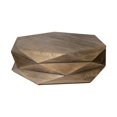 thumbnail image 1 of HomeRoots 376278 Hexagonal Hinged Solid Wood Top & Base Coffee Table, 1 of 3