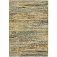 thumbnail image 1 of HomeRoots Home Decor  6 x 9 ft. Abstract Area Rug - Gold & Green, 1 of 1