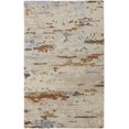 thumbnail image 1 of HomeRoots 513627 2 x 3 ft. Ivory Blue & Brown Wool Abstract Hand Tufted Handmade Stain Resistant Rectangle Area Rug, 1 of 10