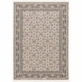 thumbnail image 1 of HomeRoots  Ivory & Gray Oriental Power Loom Stain Resistant Area Rug - 6 x 9 ft., 1 of 1