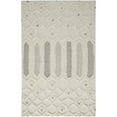 thumbnail image 1 of HomeRoots Ivory Taupe And Tan Wool Geometric Tufted Handmade Stain Resistant Area Rug, 1 of 10