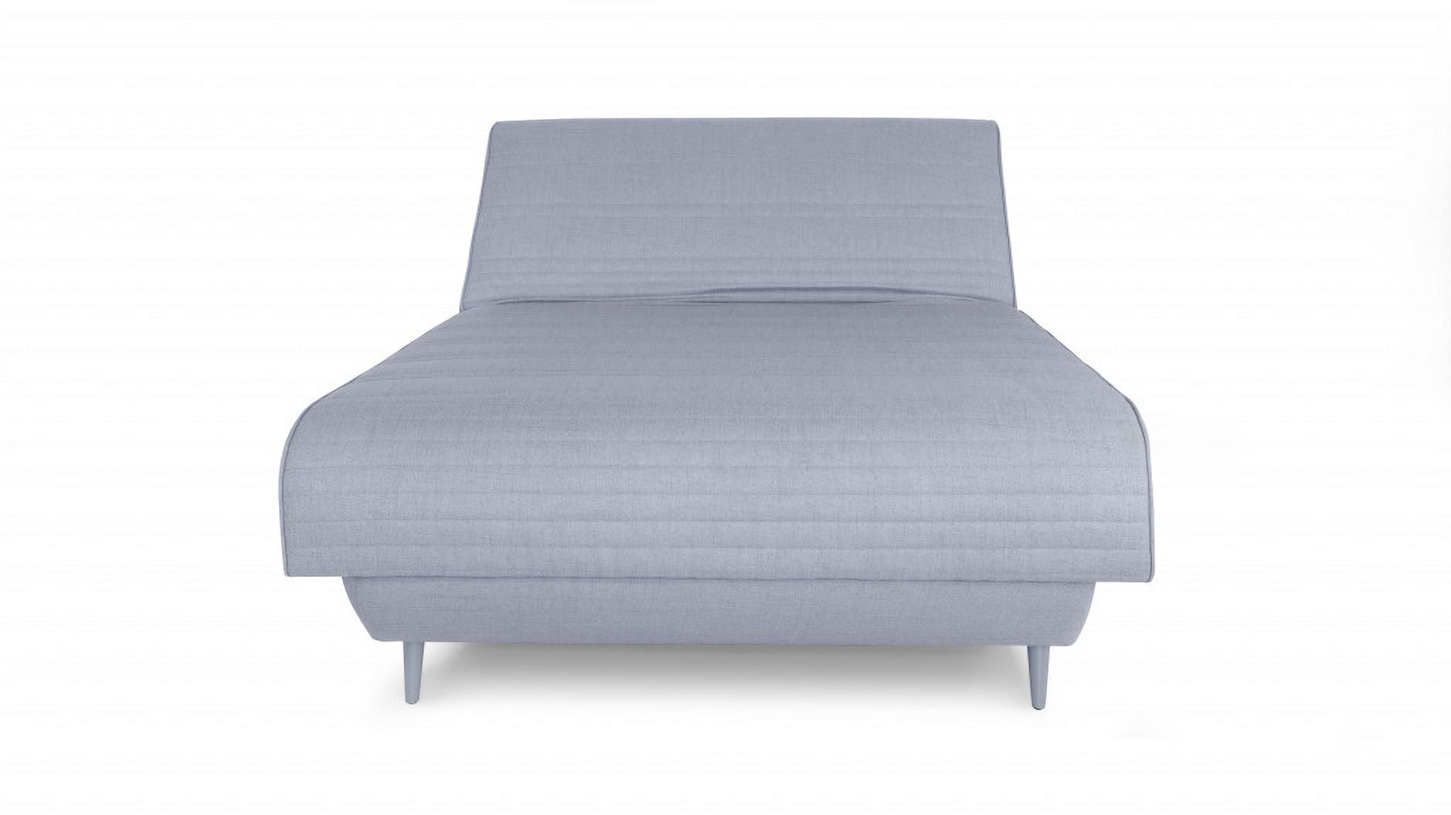 Light Gray Adjustable Hybrid Storage Bed with Full Mattress