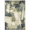 thumbnail image 1 of 10' X 13' Blue Light Blue Grey Sage Beige And Ivory Abstract Power Loom Stain Resistant Area Rug, 1 of 5