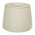 thumbnail image 1 of 18" White Paperback Linen Lampshade with Side Pleats, 1 of 5