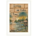 thumbnail image 1 of Living On The Lake 1 White Framed Print Wall Art, 1 of 3