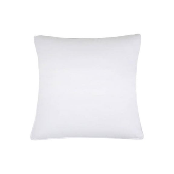 HomeRoots 526447 Microfiber Down Alternative Medium Hypoallergenic European Size Bed Pillows - Set of 2