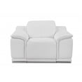 thumbnail image 1 of Mod Winter White Italian Leather Recliner Chair, 1 of 8