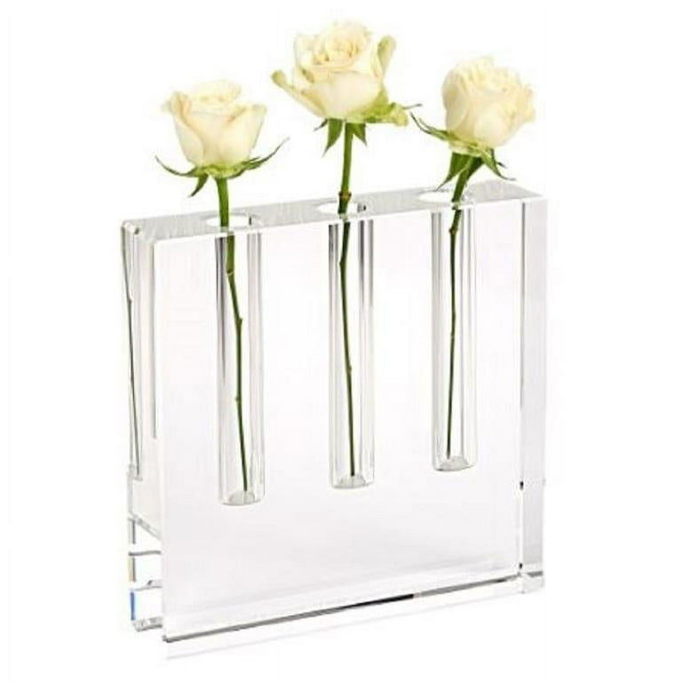 Modern Clear Square Block Optical Crystal Vase Modern Clear Square Block Optical Crystal Vase