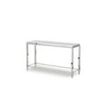 thumbnail image 1 of HomeRoots  Modern Glass & Stainless Steel Console Table, 1 of 1