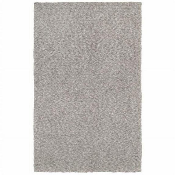 HomeRoots Modern Shaggy Soft Gray Indoor Area Rug - Gray - 5 x 7 ft.