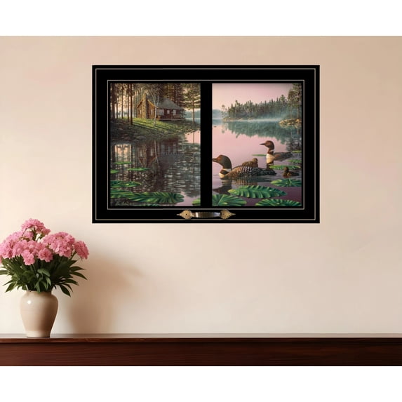 Northern Tranquility 4 Black Framed Print Wall Art