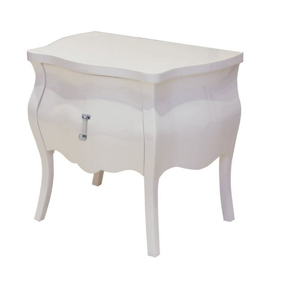 HomeRoots Office Modern Bombay Shape Nightstand
