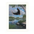 thumbnail image 1 of On Eagles Wings 2 White Framed Print Wall Art, 1 of 3
