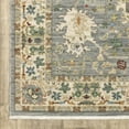 thumbnail image 1 of HomeRoots Orange Teal Green Charcoal And Oriental Power Loom Stain Resistant Runner Rug, 1 of 9