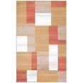 thumbnail image 1 of HomeRoots  Patchwork Power Loom Stain Resistant Rectangular Area Rug - Terra Cotta - 5 x 8 ft., 1 of 1