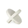 thumbnail image 1 of HomeRoots 392552 Petite Marble Circular Sculpture, White, 1 of 5