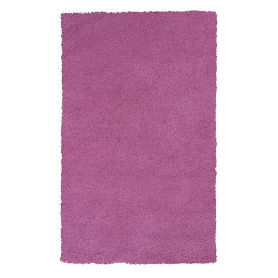HomeRoots Polyester Hot Pink Area Rug - Hot Pink - 5 x 7 ft.
