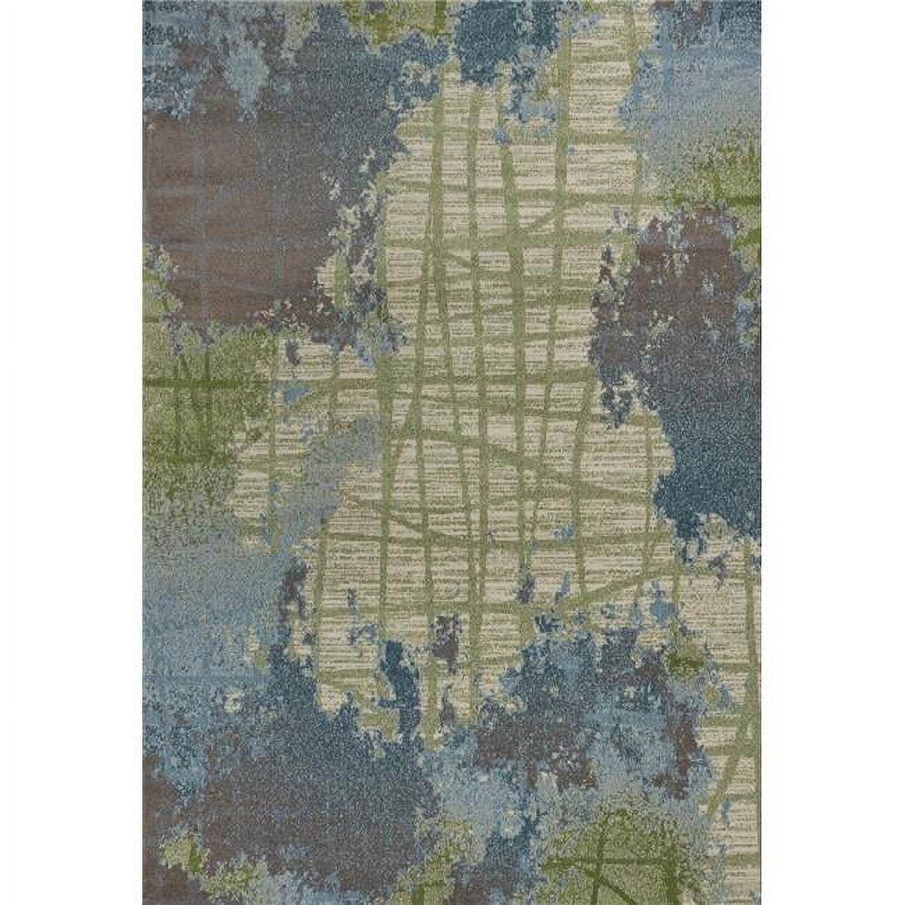 7' x 10'  Polypropylene Blue or  Green Area Rug main image 1