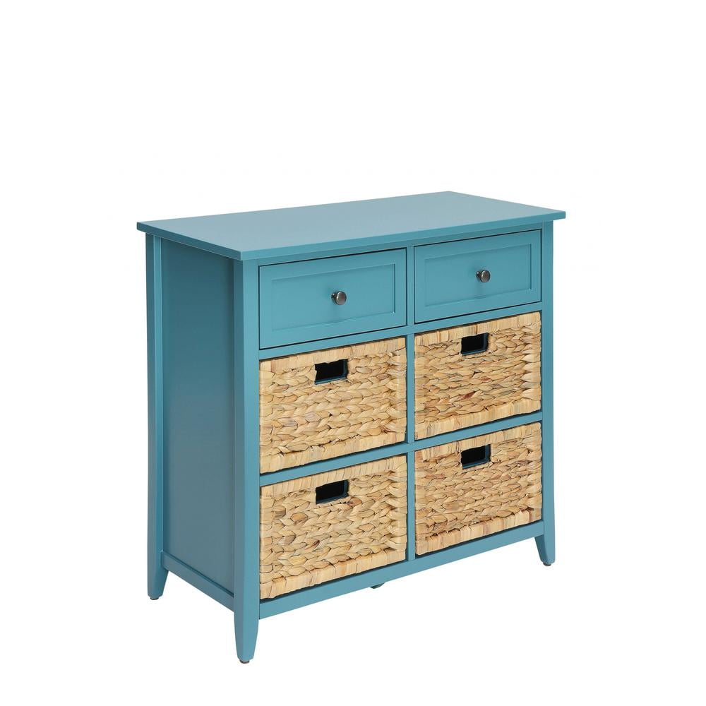 Pop Of Color Teal Accent Chest With Storage Pop Of Color Teal Accent Chest With Storage