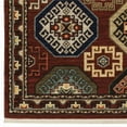 thumbnail image 1 of HomeRoots Red Blue Brown And Beige Oriental Power Loom Stain Resistant Area Rug, 1 of 5