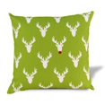 thumbnail image 1 of 14" X 20" Red Gray And White Reindeer Zippered 100% Cotton Animal Print Lumbar Pillow Cover, 1 of 5