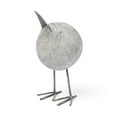thumbnail image 1 of HomeRoots 392522 Resin Bent Bird Sculpture, Off White & Grey, 1 of 5