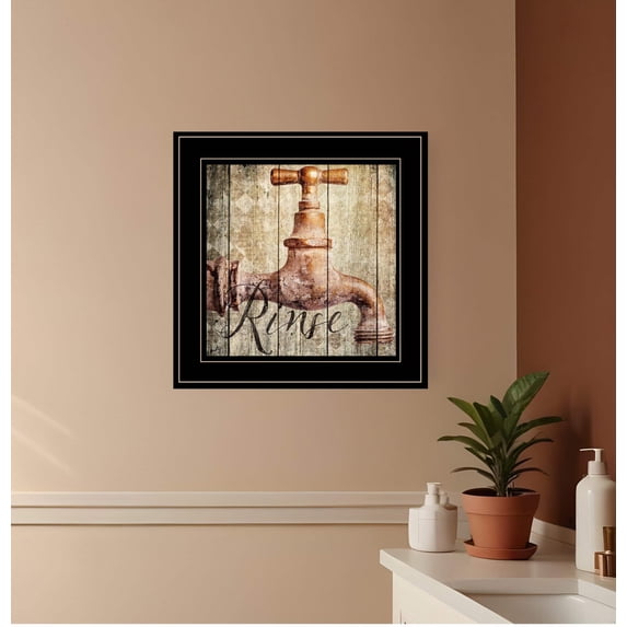 Rinse 2 Black Framed Print Wall Art