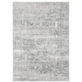 thumbnail image 1 of HomeRoots 510657 4 x 6 ft. Sage Green Gray Ivory & Silver Oriental Printed Stain Resistant Non Skid Rectangle Area Rug, 1 of 8