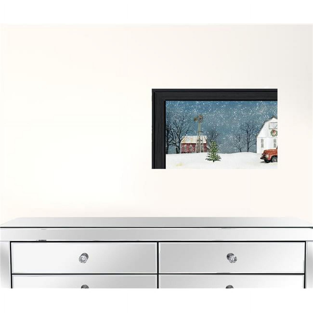 Set of Four Black Framed Seasonal Landscape Prints