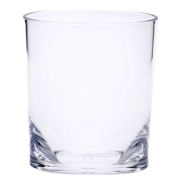 HomeRoots Set Of Four Clear Acrylic Stemless Whiskey Glass