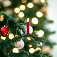 thumbnail image 1 of Set of Twentyfour Red LED Flameless Christmas Tree Clip On Candles, 1 of 7
