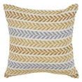 thumbnail image 1 of Set of Two 18" X 18" Orange Beach Chevron Cotton Zippered Pillow, 1 of 8