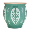 thumbnail image 1 of Set of Two 7 Yellow Ceramic Round Pot Planter, 1 of 6