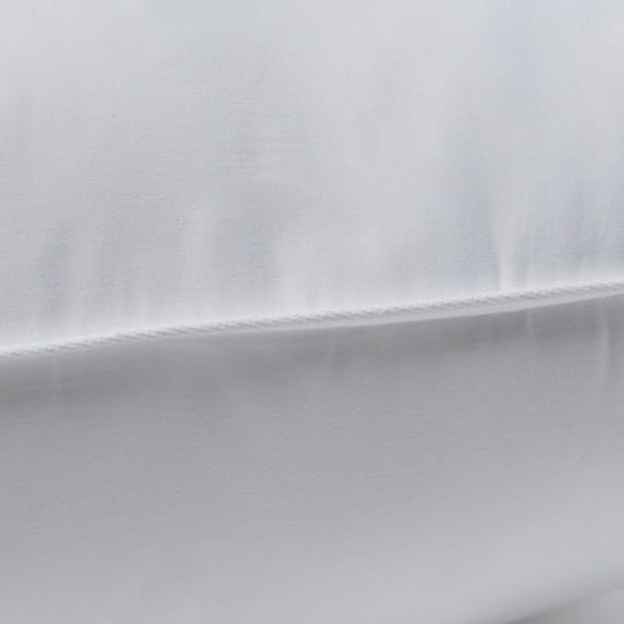 HomeRoots Set of 2 Lux Sateen Down Alternative Firm Pillows 20" W x 4.5" D x 26" H
